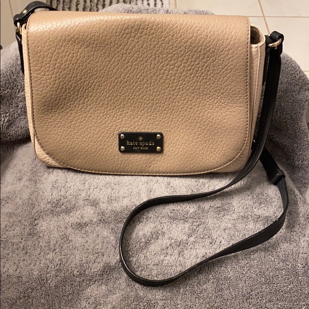 Kate Spade Two Tone Large Flap Crossbody Bag
